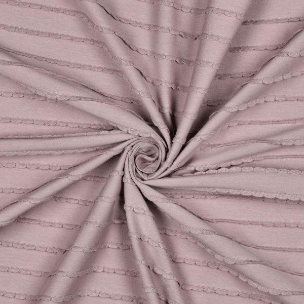 Jersey - Ruffles - mauve