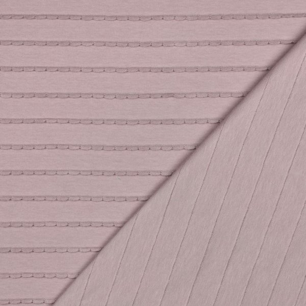 Jersey - Ruffles - mauve