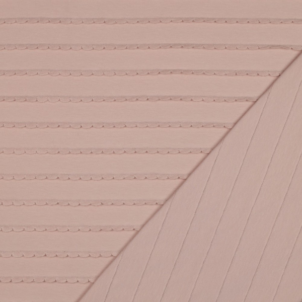 RESTSTÜCK 0,50m !!! - Jersey - Ruffles - nude