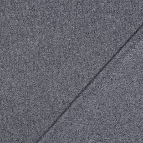 Viskose Gabardine Stretch - Wool Touch - marineblau meliert