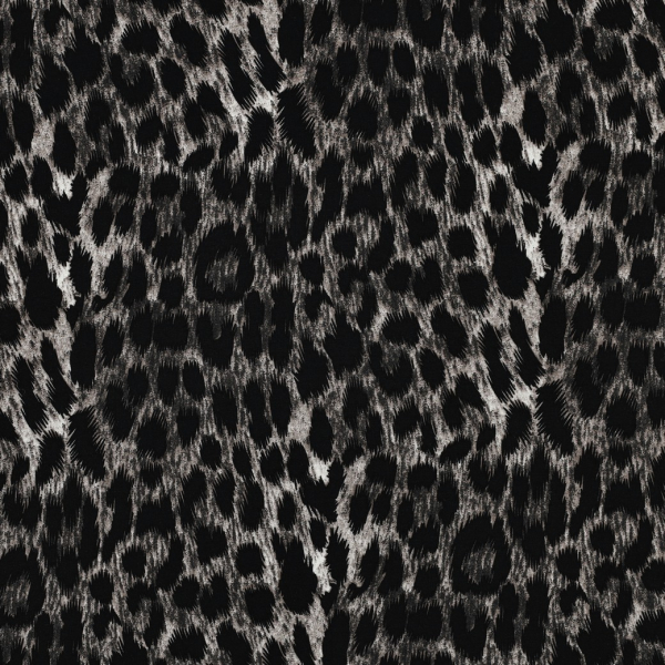 RESTSTÜCK 0,70m !!! - Viskose - Amir Leo - anthrazit/schwarz