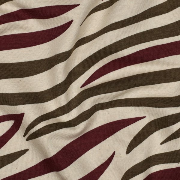Sweat - Zadok Zebra - khaki/ecru/bordeaux