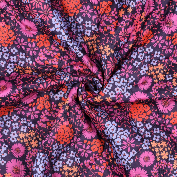 Doubleface Stepper - Mieke Flower - lila/violett