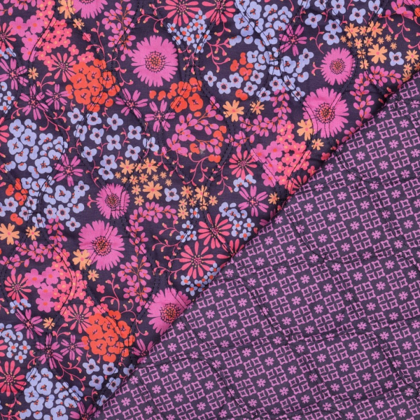 Doubleface Stepper - Mieke Flower - lila/violett