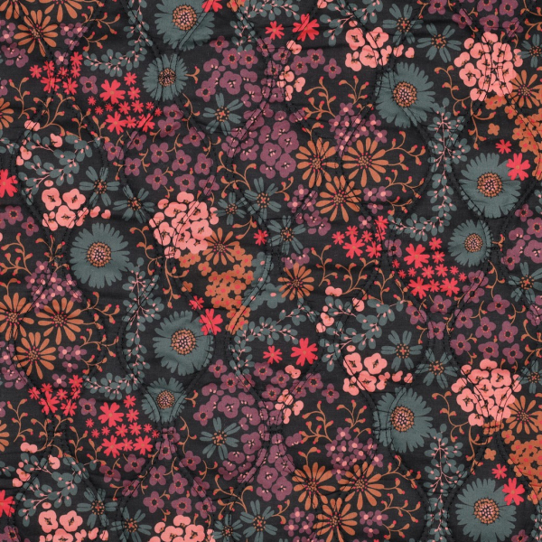 Doubleface Stepper - Mieke Flower - schwarz/grün