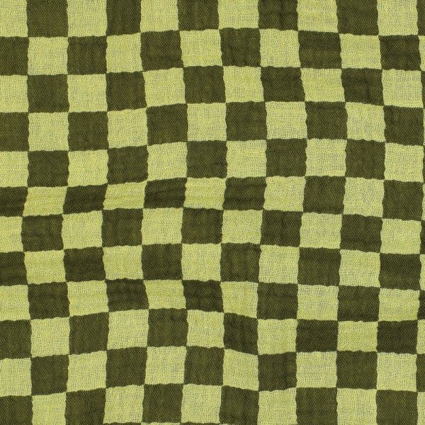 Musselin - Checks - green