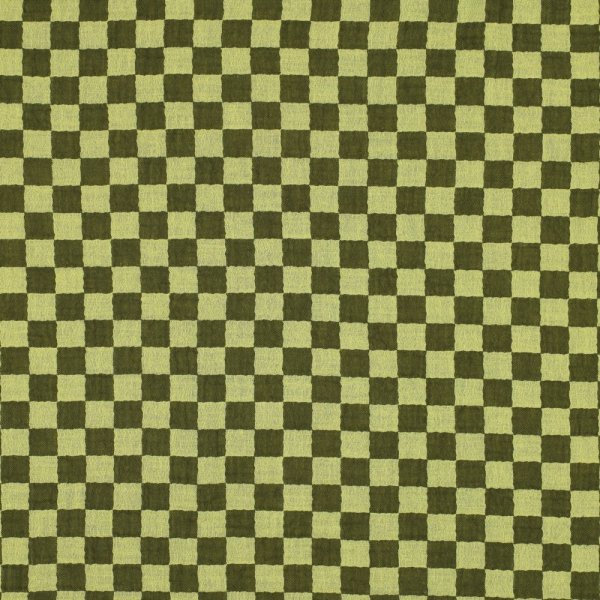 Musselin - Checks - green