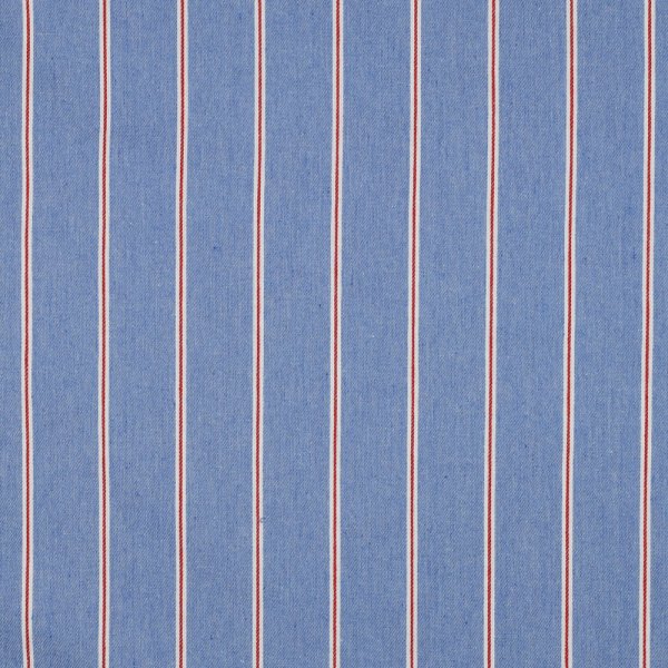 Baumwoll Denim - Big Stripes - light blue