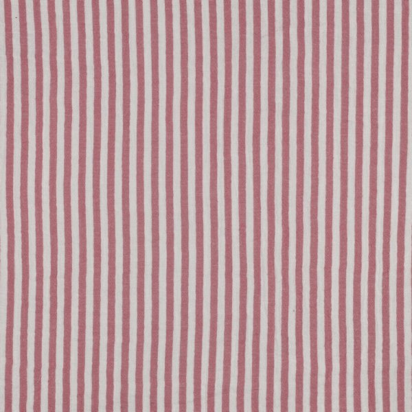 Musselin - Piero Streifen - garngefärbt - rosa/weiß