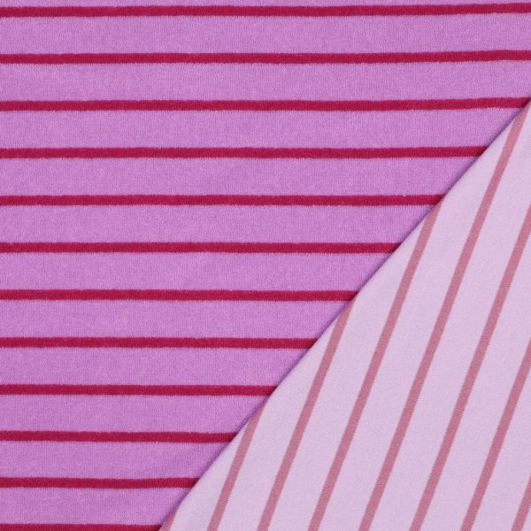 Frottee - Streifen - rosa/fuchsia
