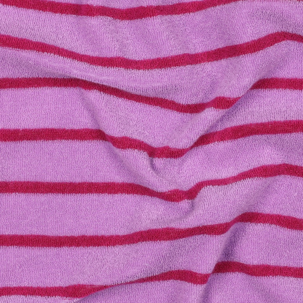 RESTSTÜCK 0,90m !!! - Frottee - Streifen - rosa/fuchsia