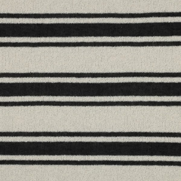 Sommerstrick - Big Black Stripe - creme/black