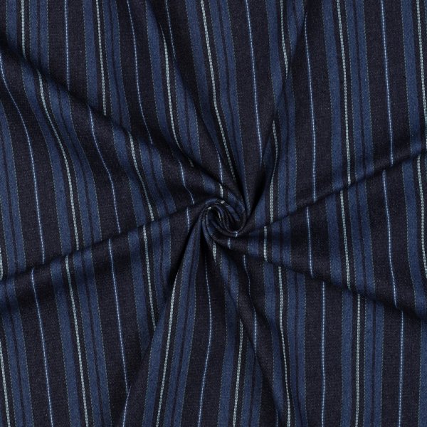 Denim - Thade Stripes - indigo blau