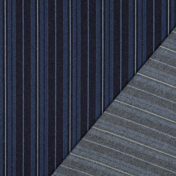 Denim - Thade Stripes - indigo blau