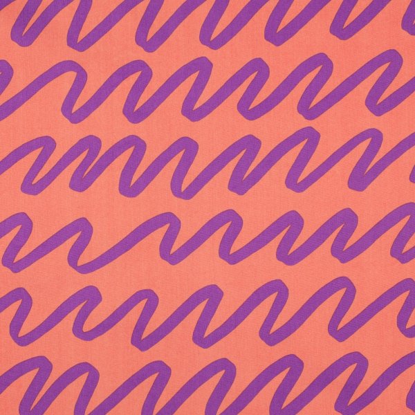 Feine Baumwoll Popeline - Making Waves - coral purple - Nerida Hansen