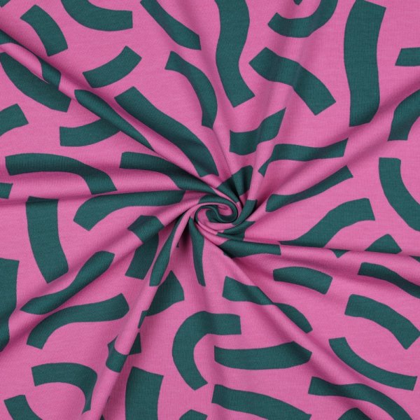 French Terry - Playful - pink - Nerida Hansen