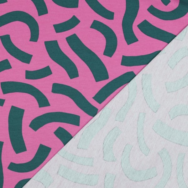 French Terry - Playful - pink - Nerida Hansen
