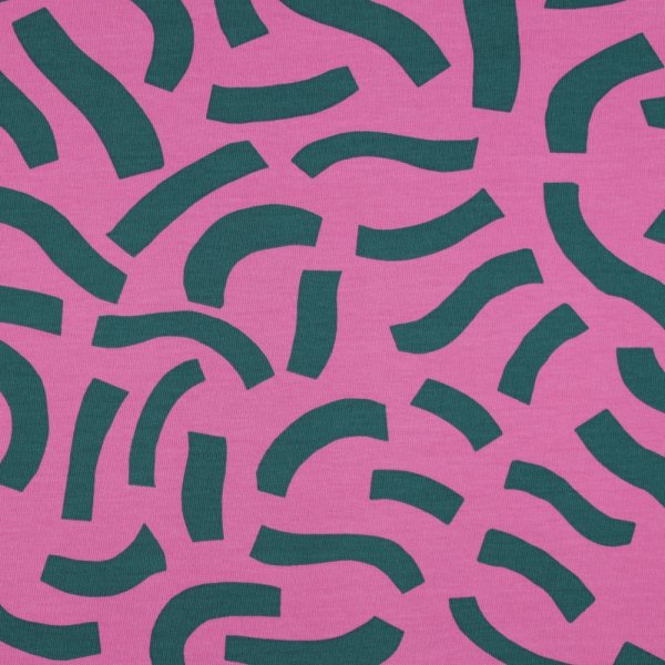 French Terry - Playful - pink - Nerida Hansen