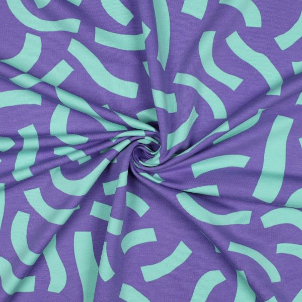 French Terry - Playful - purple - Nerida Hansen