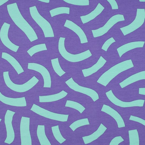 French Terry - Playful - purple - Nerida Hansen