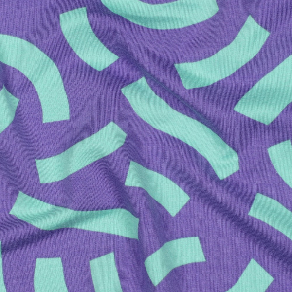 RESTSTÜCK 0,40m !!! - French Terry - Playful - purple - Nerida Hansen