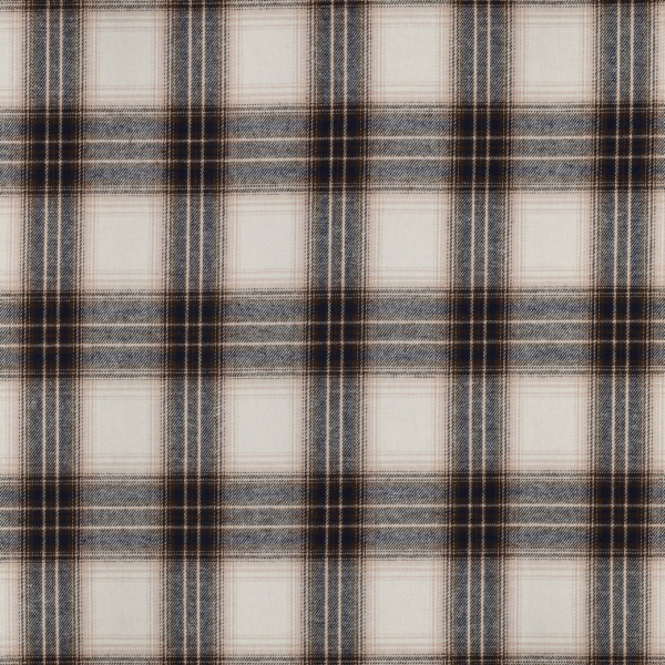 Flanell - Claude Karo - sand/blau/braun