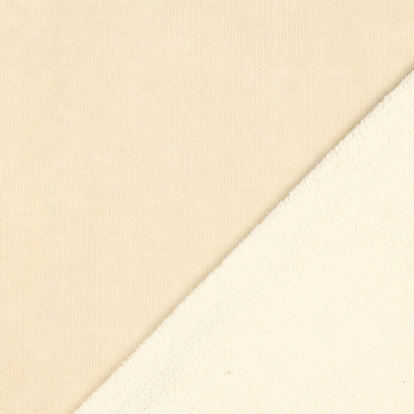 Doubleface Verlours Sherpa/Teddy - uni - sand