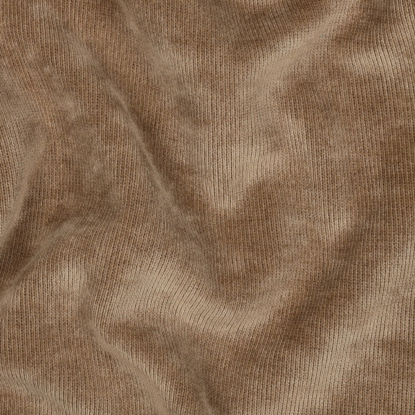 Doubleface Verlours Sherpa/Teddy - uni - schlamm