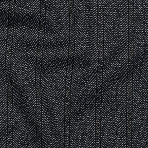 Viskose Jersey Punta - Herringbone - blaugrau/senf