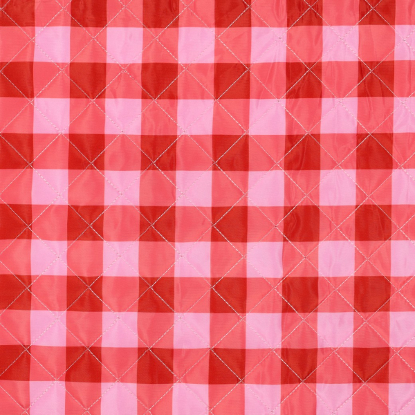 Steppstoff - Jackenstepper - Hermi Check - red/rose