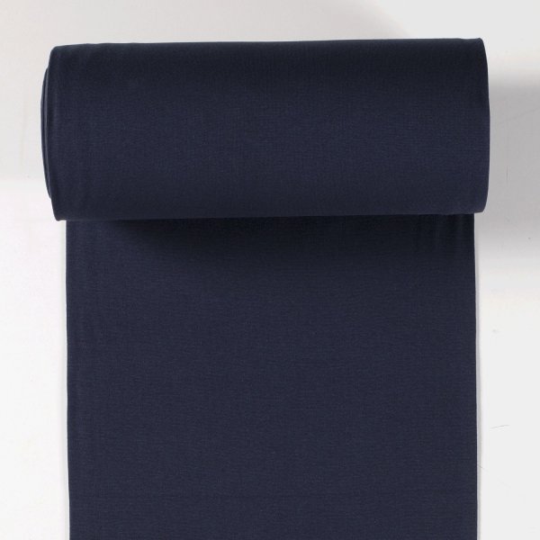 Schlauchbündchen - uni - dunkelblau