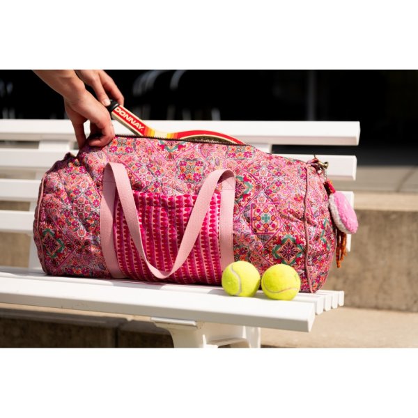 Doubleface Baumwollstepper - Nehama - rosa/orange