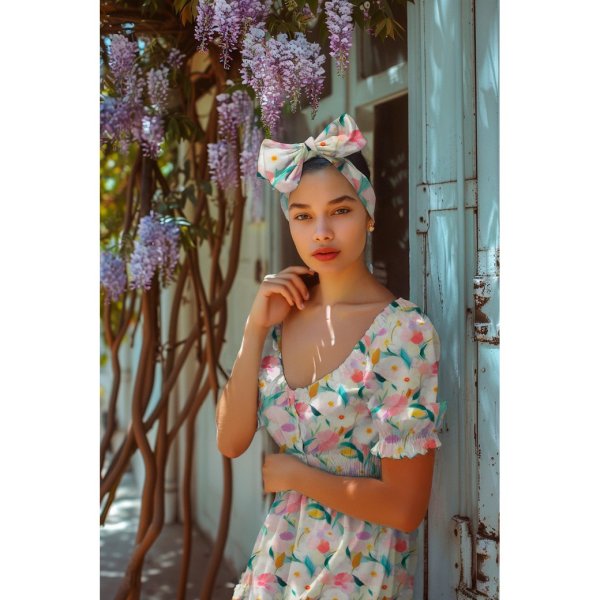 Viskose - Viana Flowers - multicolor pastell