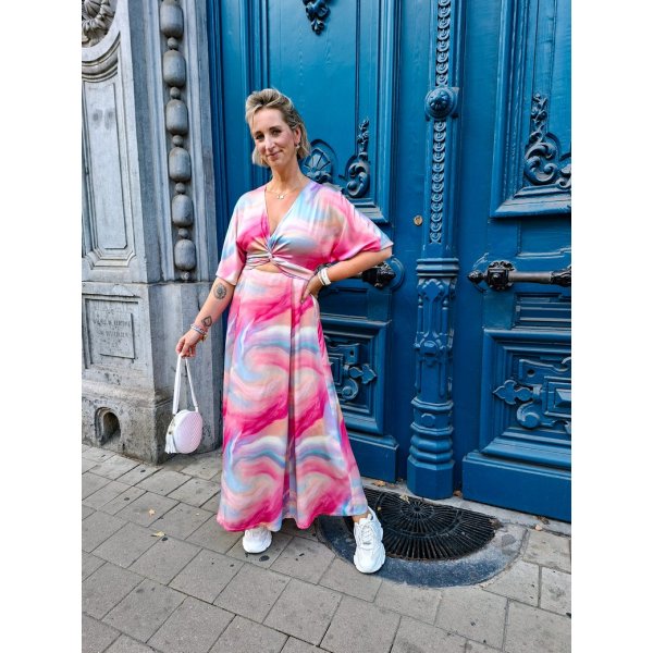 Viskosesatin - Cascada - multicolor