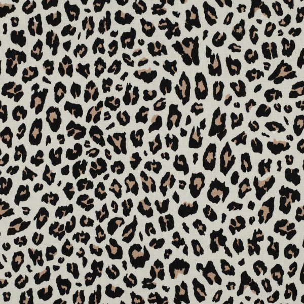 Viskose Leinen - Lando Leo - ecru/schwarz/beige