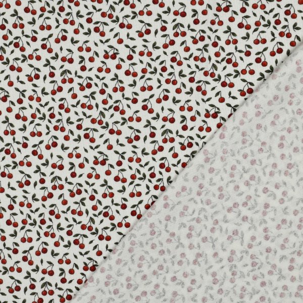 Ripp Jersey - Cherry - ecru/red