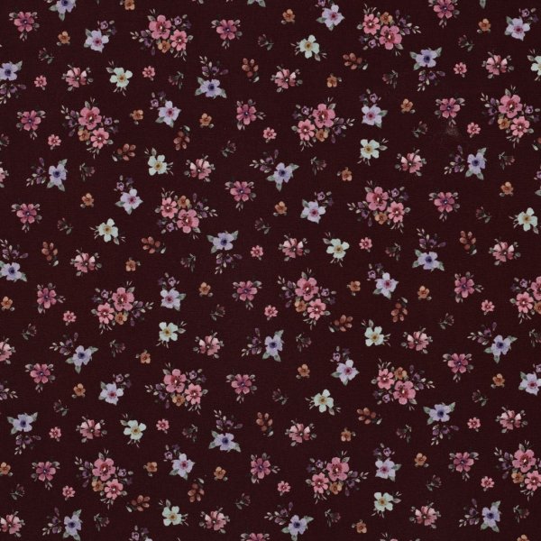 Jersey - Small Valeria Flowers - rosa/lila/mint/bordeaux