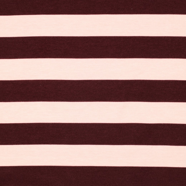 Soft Sweat - Meiko Stripes - bordeaux/zartrosa