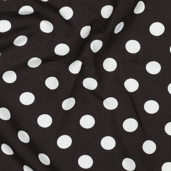 Viskose - Selda Dots - braun/weiß