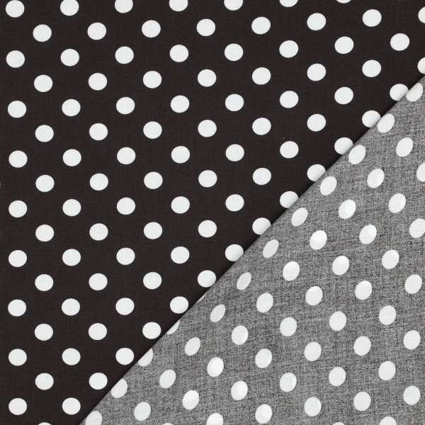 Viskose - Selda Dots - braun/weiß
