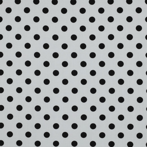 Viskose - Selda Dots - weiß/schwarz