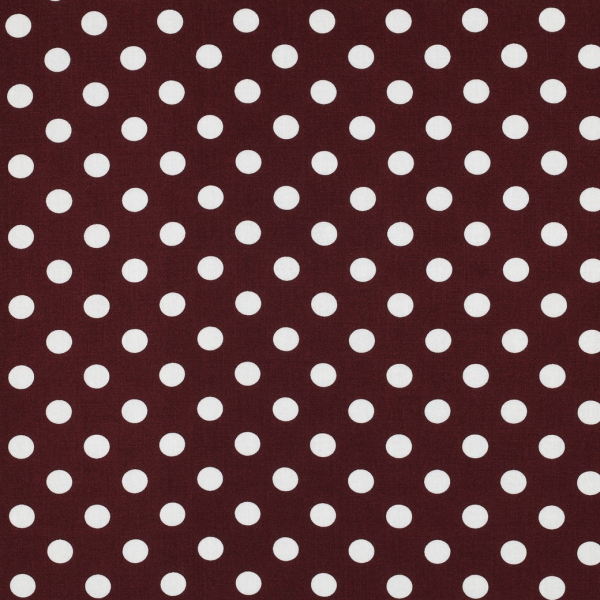 Viskose - Selda Dots - bordeaux/weiß