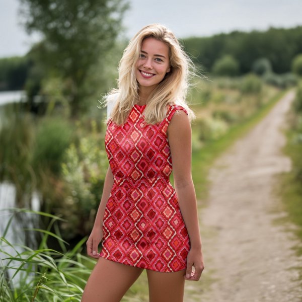 Viskose - Mireya Rauten - rot