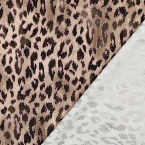 Viskose Stretch - Lajos Leo - beige/braun/flieder