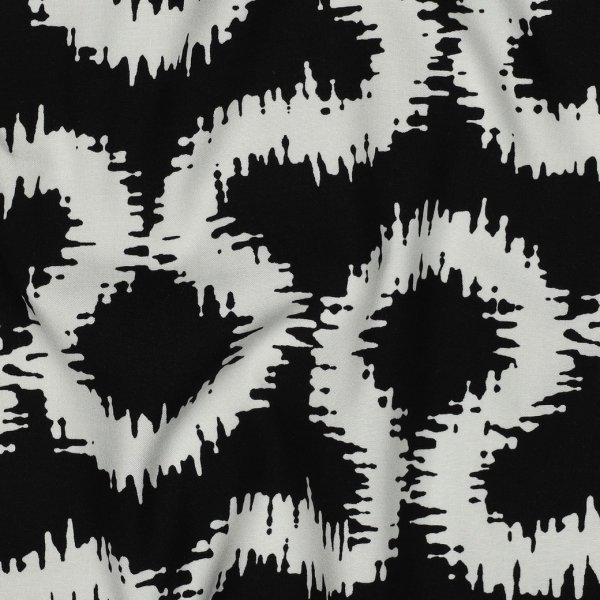 Viskose Stretch - Rhett - schwarz/ecru