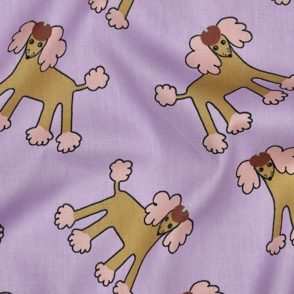 Bio Baumwoll Popeline - Dogs - flieder - by Jennifer Bouron