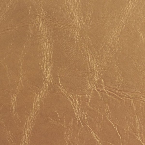 Kunstleder - Paloma - uni metallic - gold - Swafing