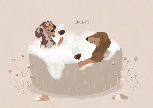 Klappkarte - Cheers - Alfie´s Greetings