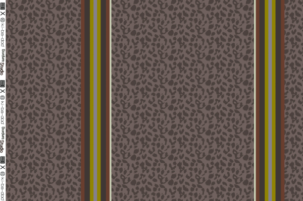 Viskose - Leo Streifen - schlamm/peppercorn - Bordure Studio - Swafing by Kibadoo