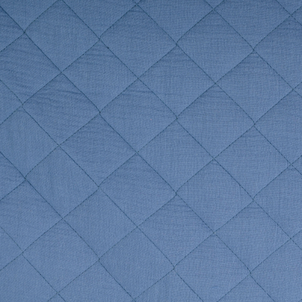RESTSTÜCK 1,30m !!! - Musselin - Stepper - Big - uni - blau